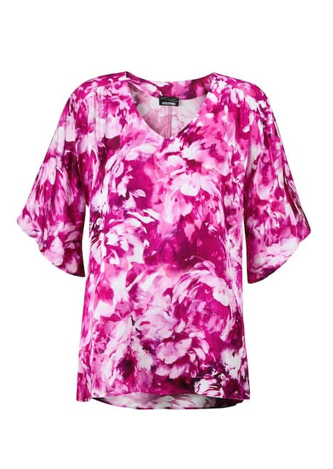 Viskosebluse mit floralem Design