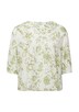 Bluse aus Seersucker mit Raffungen