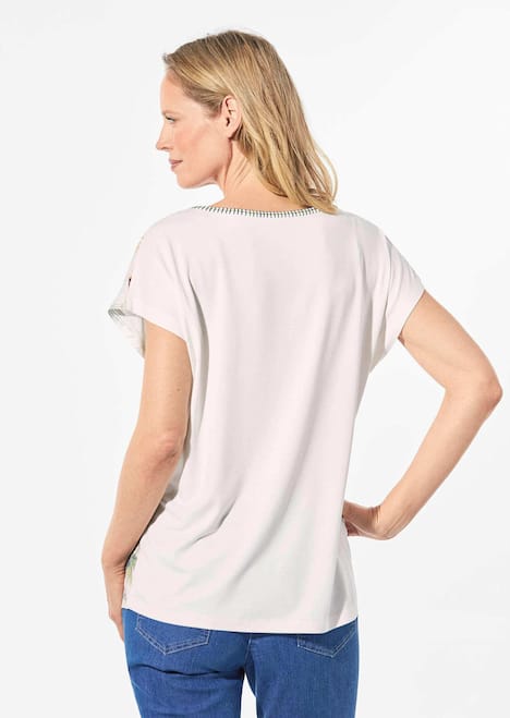 Blusenshirt mit floralem Dessin