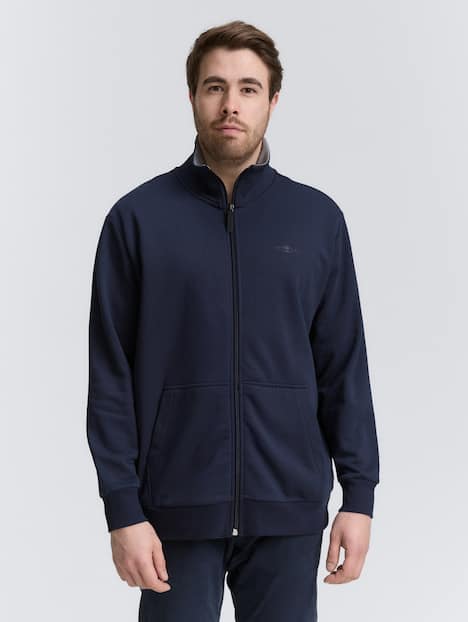 Sweatjacke mit Stehkragen
