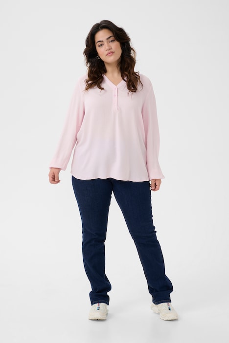 Langarm-Bluse Regular fit