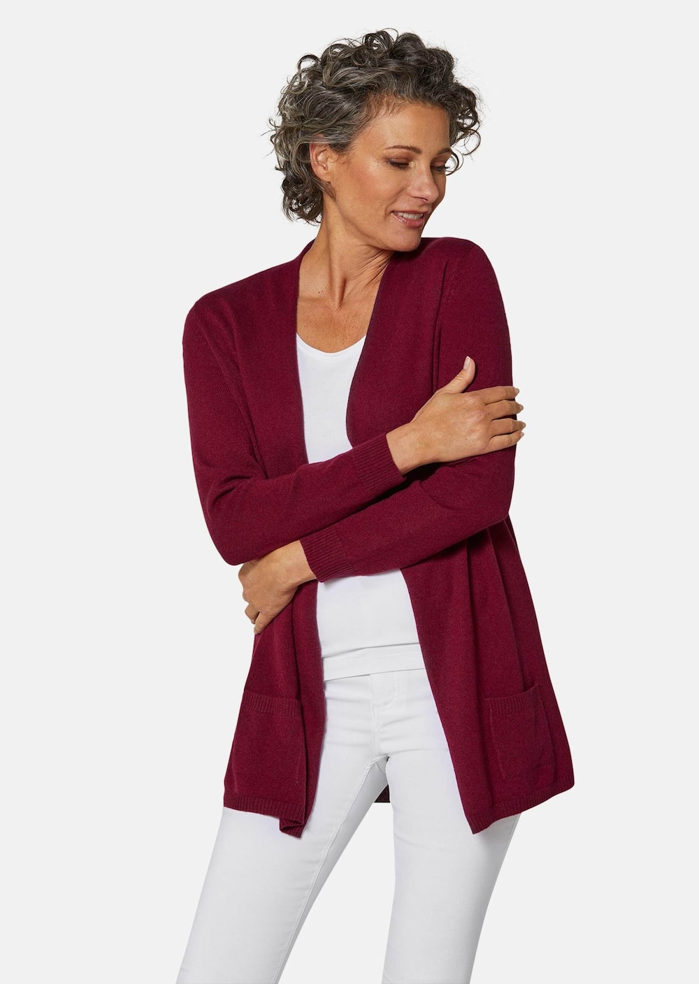 Kuschelweiche Kaschmir-Strickjacke