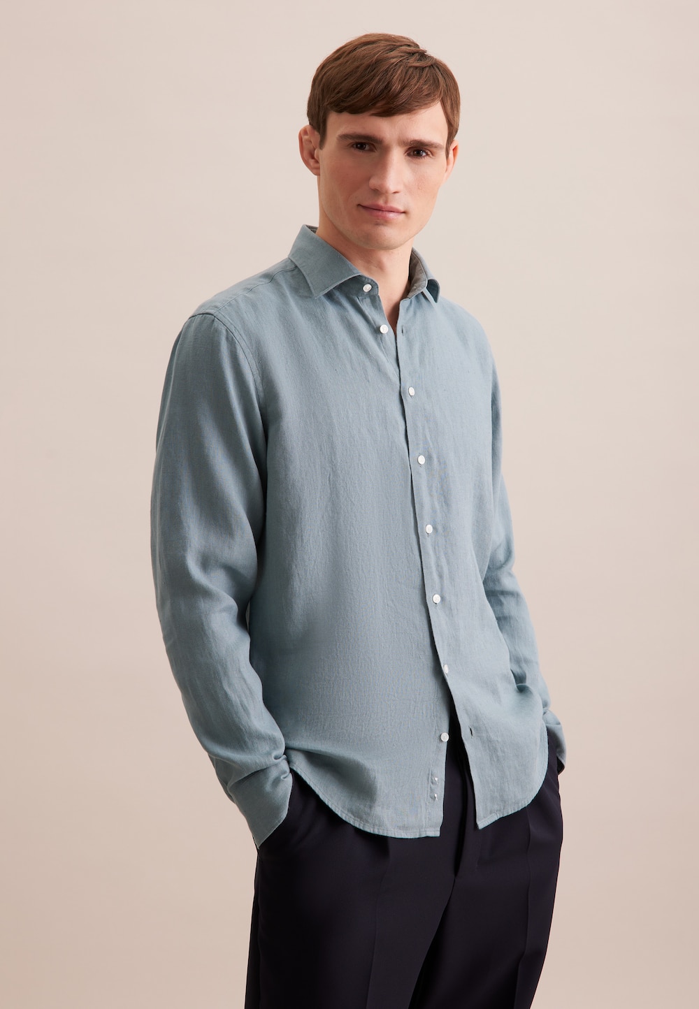 Herren Business Hemd - Uni