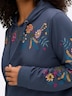 Sweatshirt Sweatshirt mit floralem Druck Langarm Print Kapuzenkragen