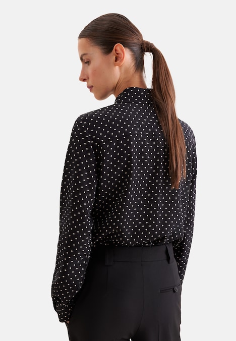 Damen Ausgestellte Bluse - Druck