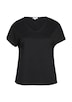 Strukturiertes V-Neck-T-Shirt im Relaxed Fit