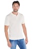 engbers Herren Strick Polo-Shirt uni , Creme