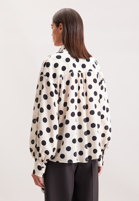 Damen Rüschenbluse - Druck