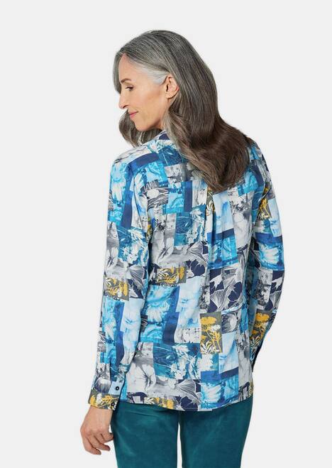 GOLDNER Blouse. Puur katoen Chemisier avec imprimÃ©