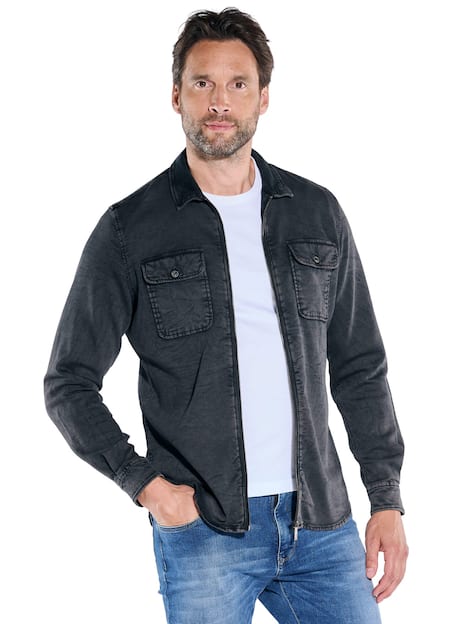 engbers Herren Overshirt uni , Anthrazit