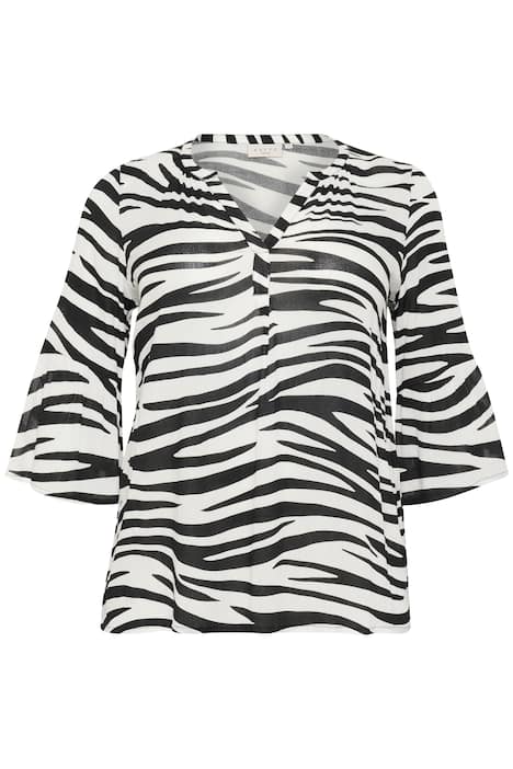 Blouse met korte mouwen Regular fit