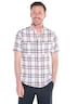 Herren Karohemd aus Leno-Ware , Bordeaux