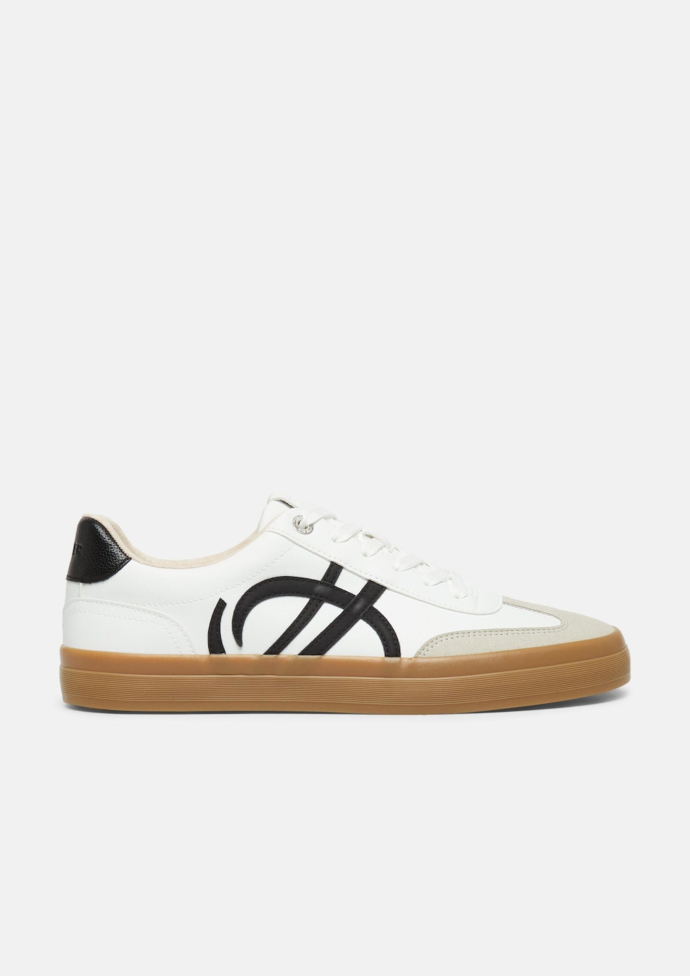 Sneaker in Leder-Optik mit Artwork-Details