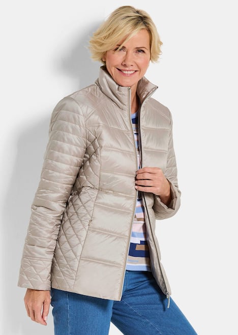 Übergangsjacke mit Muster-Mix