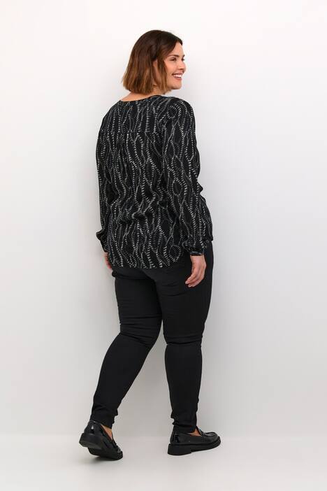 Langarm-Bluse Regular fit