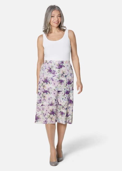 GOLDNER Gedessineerde rok Iets zwierige gedessineerde rok