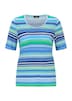 Viscose shirt met fris streepmotief