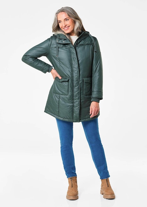 Sportiver Anorak mit Kapuze & Stepp