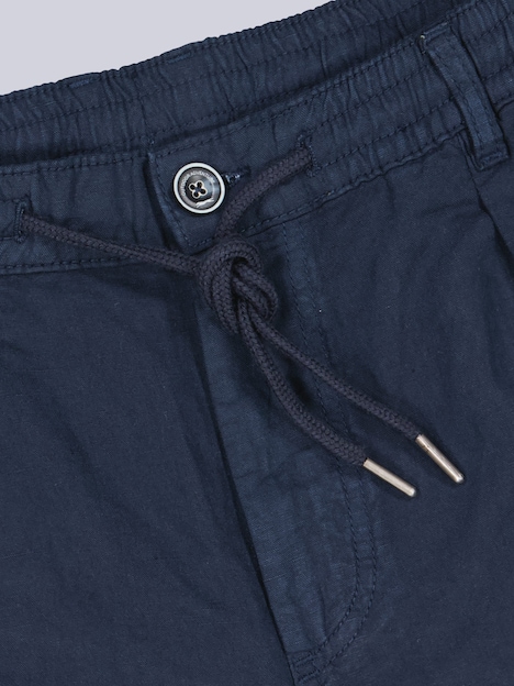 Herren Chino-Bermuda mit Tunnelzug , Marineblau