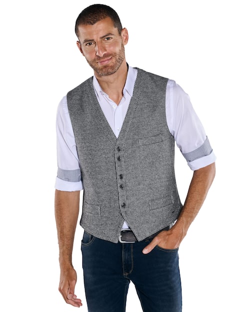 engbers Herren Sakko-Weste regular , Grau