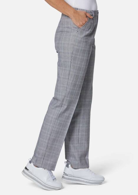 GOLDNER Geruite broek, comfort model Geruite broek, comfort model