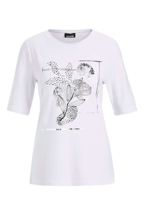 Jersey-Oberteil mit grafischem Glanzdruck