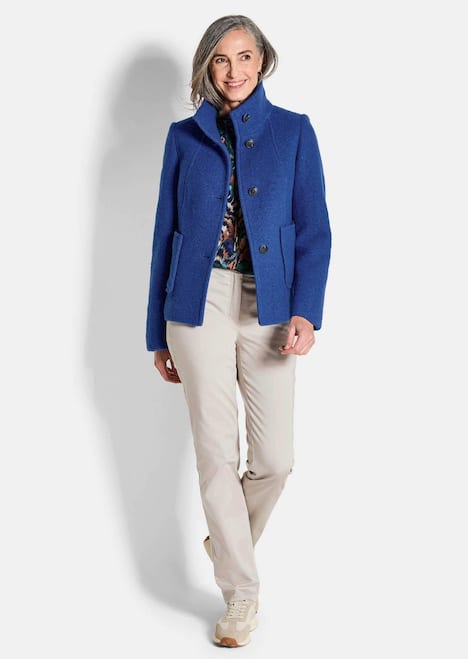 Elegante Kurzjacke mit Stehkragen