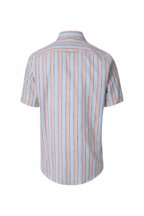 Leinenhemd Kurzarm gestreift Comfort Fit