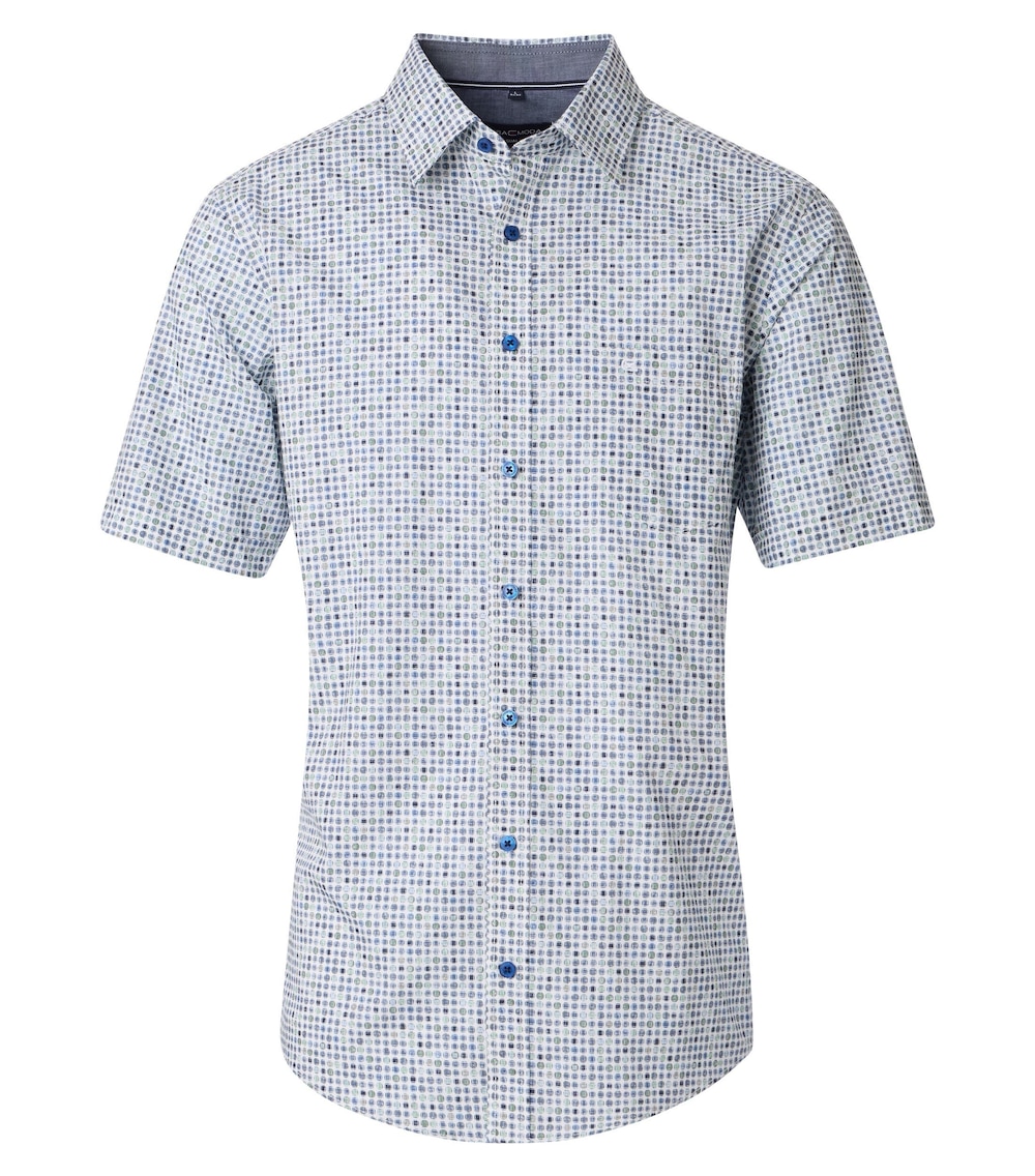 Freizeithemd Kurzarm uni Casual Fit