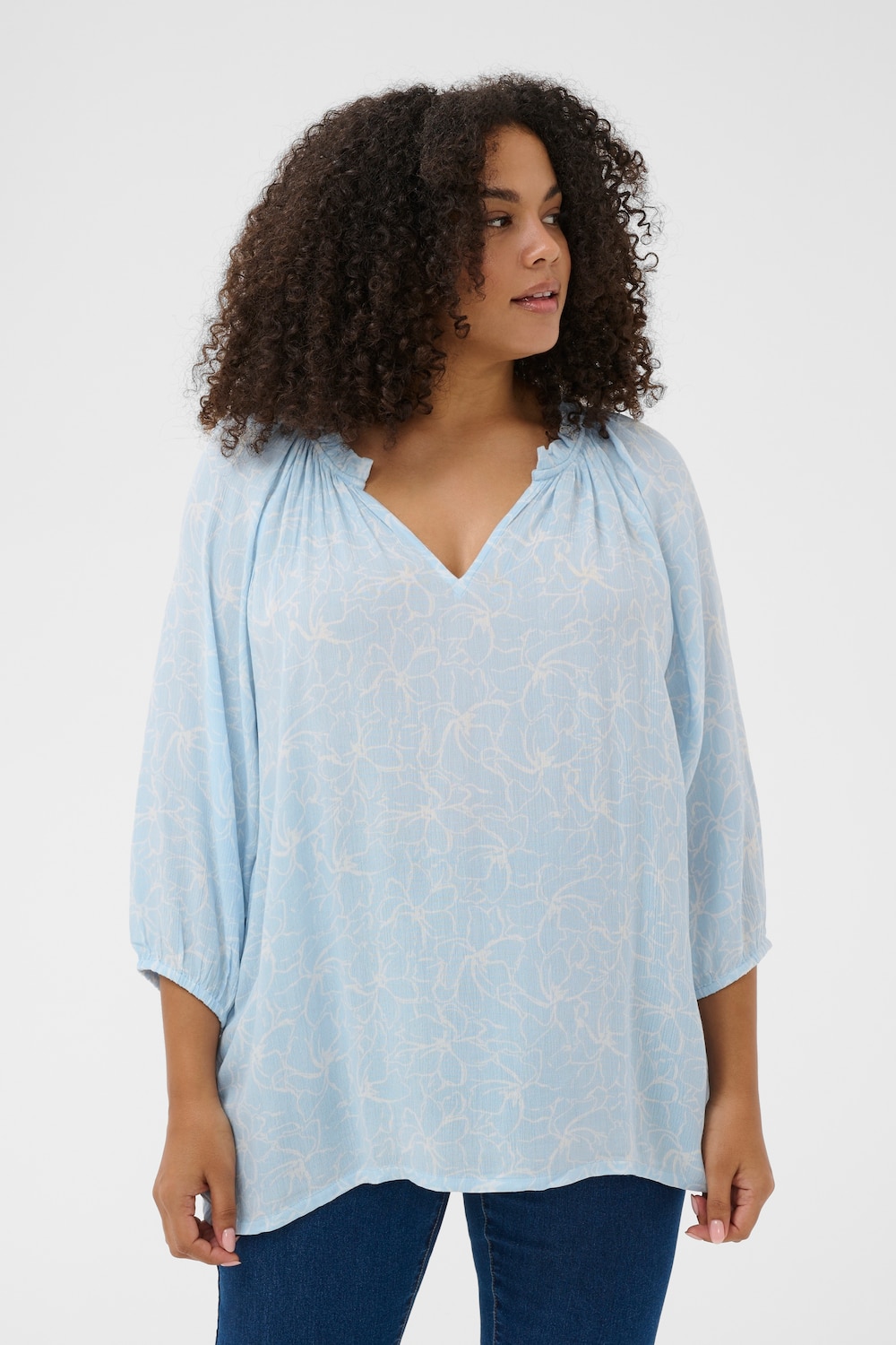 Langarm-Bluse Regular fit