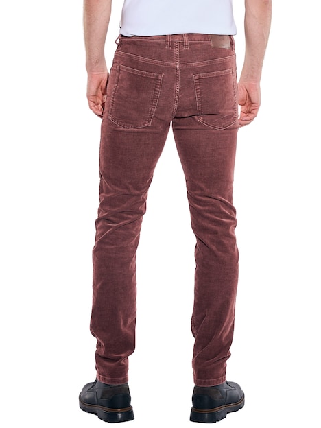Herren Cordhose aus französischer Ware , Bordeaux