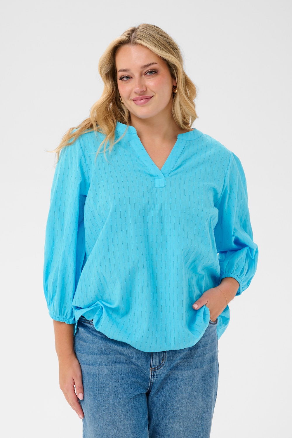 Kurzarm-Bluse Regular fit