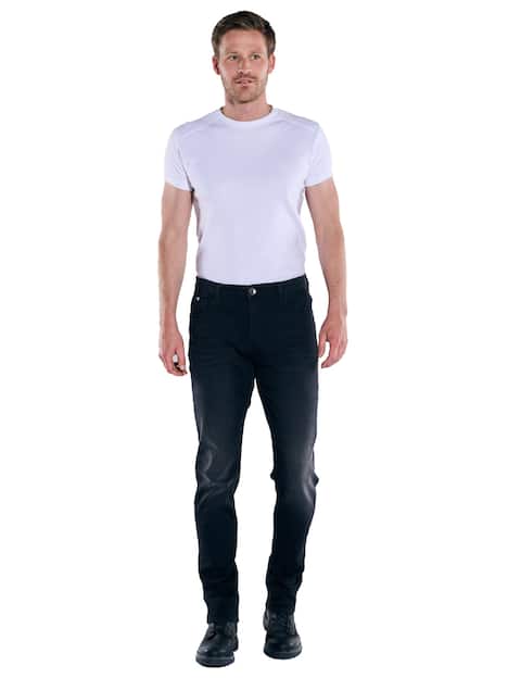 engbers Herren Super-Stretch-Jeans regular , Schwarz