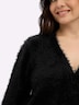 Langarm-Pullover Langarm-Pullover mit Flauschgarn Langarm