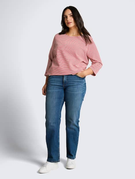 Langarmshirt mit Knopf-Details