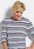 Strickpullover im Ringel-Look
