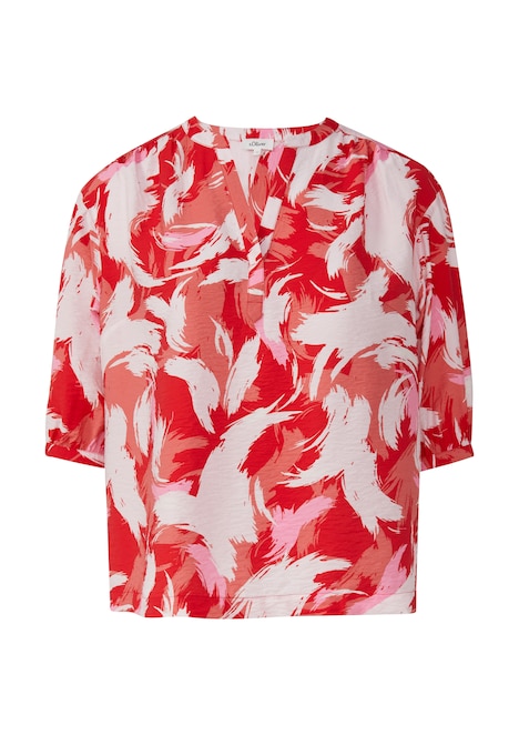 Strukturierte Bluse aus Viskosemix