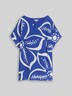 T-Shirt im Material-Mix
