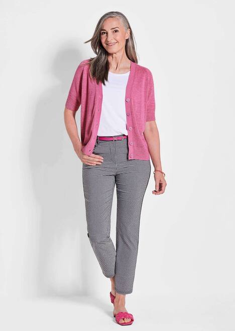 Damen Cardigan in Pink, Halbarm