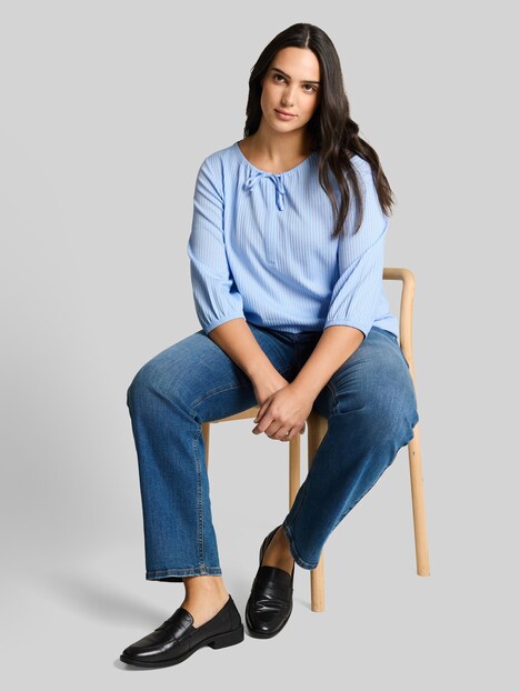 Bluse mit Streifenmuster