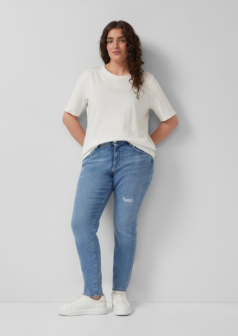 Jeans / Skinny Fit / Mid Rise / Skinny Leg / Destroyed-Effekt