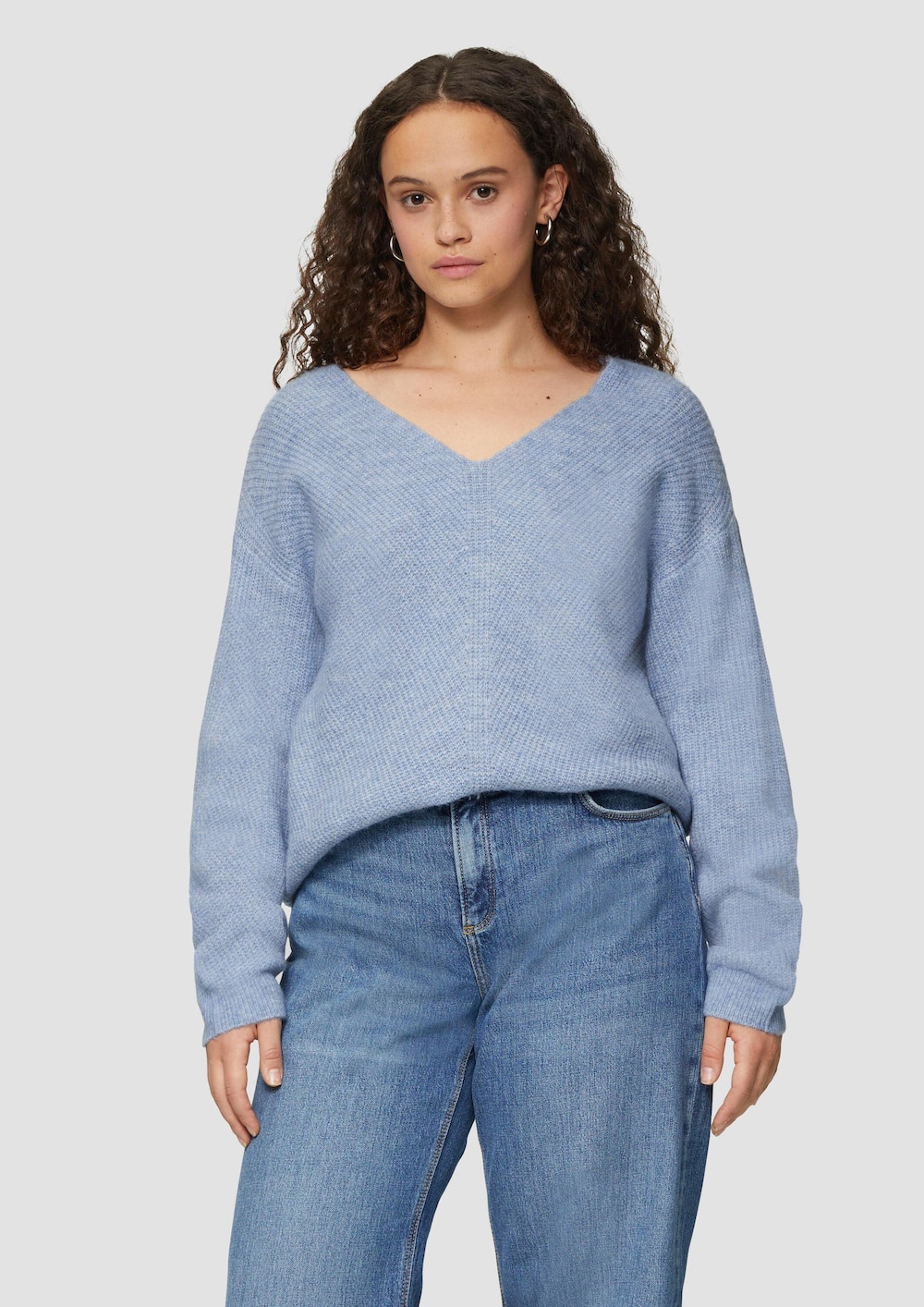 Weicher Pullover mit Rippstruktur
