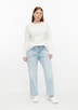 Jeans / High Rise / Straight Leg cropped