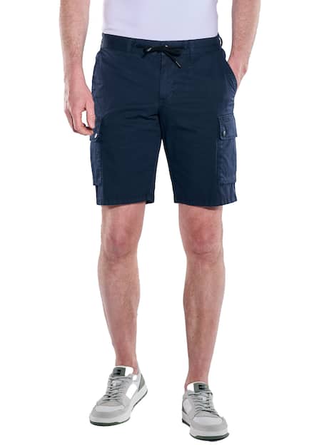 engbers Herren Cargo-Bermuda mit Tunnelzug , Marineblau