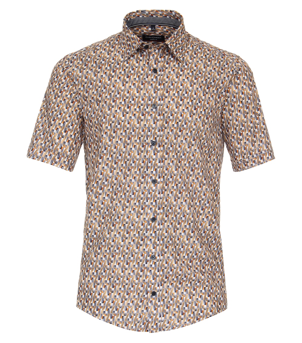 CASAMODA Freizeithemd Kurzarm Print Casual Fit