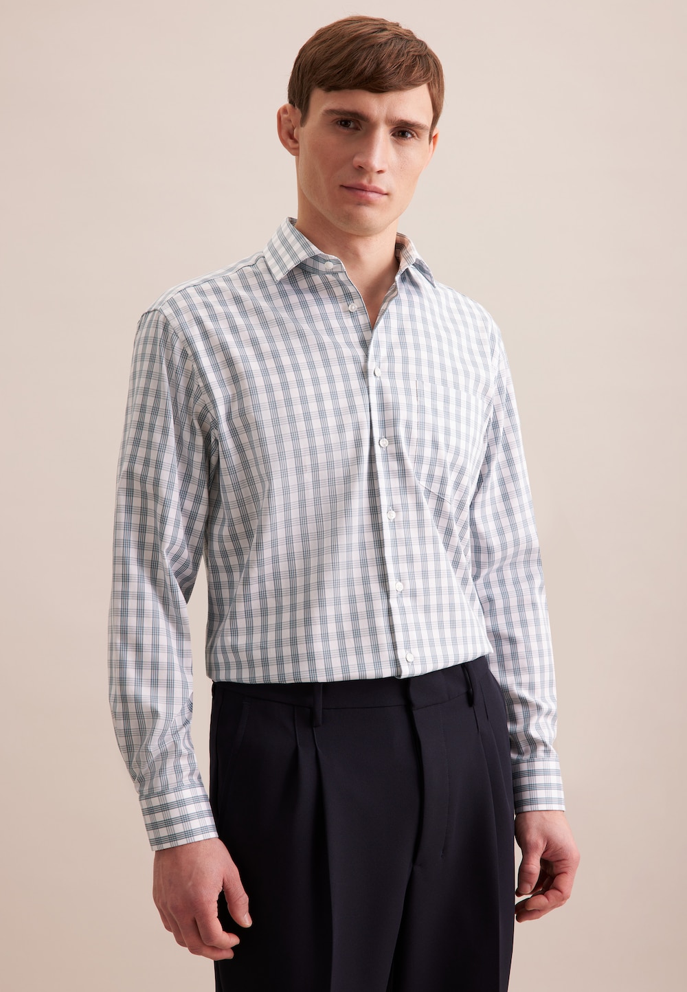 Herren Business Hemd - Karo