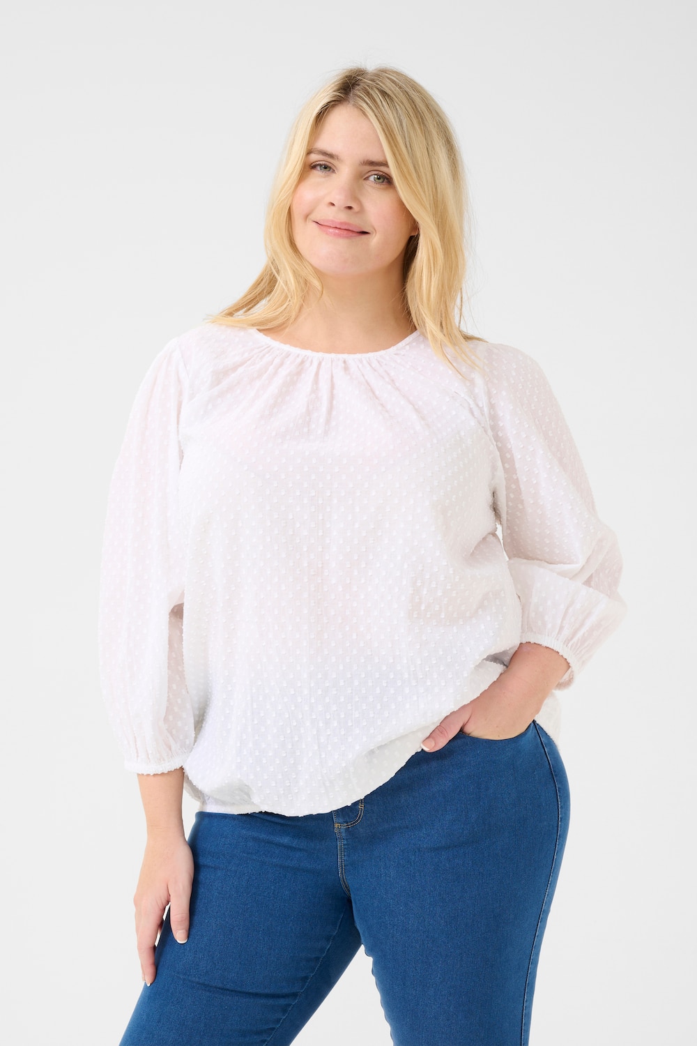 Langarm-Bluse Regular fit