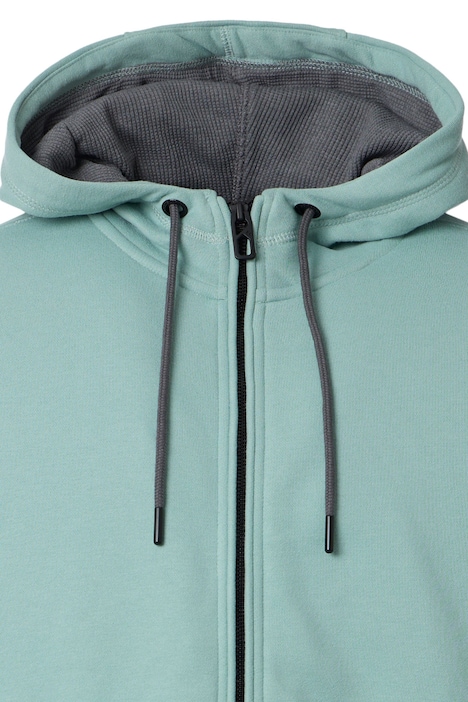 Sweatjacke mit Kapuze uni