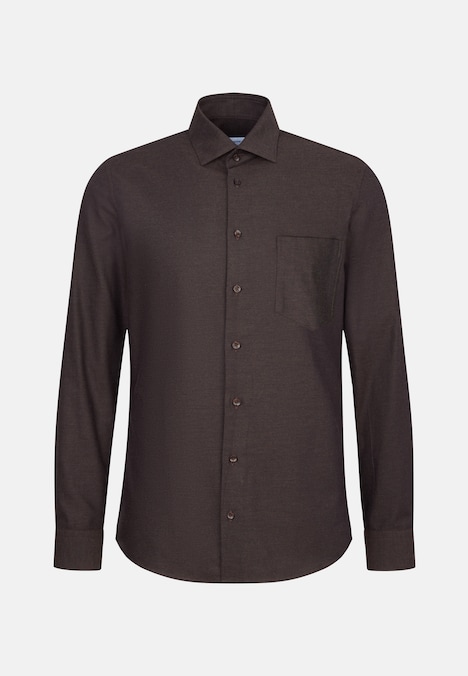 Herren Flanellhemd - Uni
