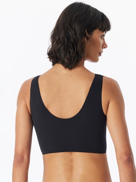 Schiesser Damen Bustier Padded - Invisible Soft - schwarz
